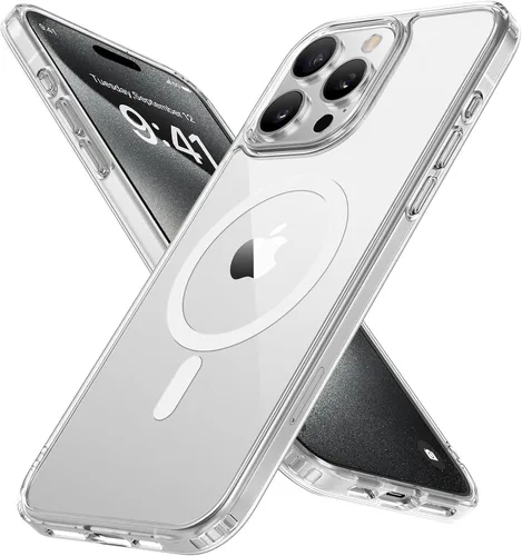 Vista 107 de miracase Funda magnética para iPhone 12/12 Pro (compatible con MagSafe), protección de grado militar, a prueba de golpes, antihuellas, translúcida