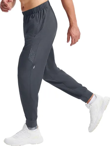 Vista 2 de Men's Lightweight Hiking Pants Breathable Quick Dry Fit Camping Fishing Running Athletic Active Jogger Pants