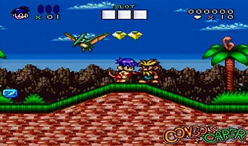 Vista 7 de Retro-Bit Joe & Mac Ultimate Caveman Collection Cartridge - 3 Games in 1 for SNESSuper NES
