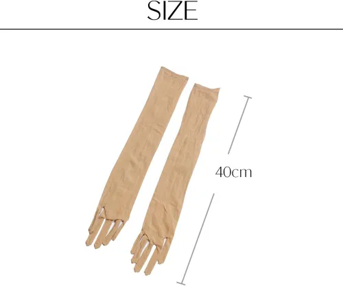 Vista 3 de Guantes largos de encaje para mujer, ultrafinos, para bodas, fiestas al aire libre