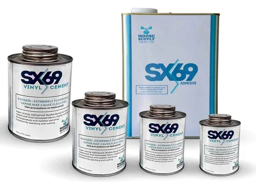 Vista 5 de Pegamento de vinilo para cemento SX-69, lata de 8 onzas, adhesivo