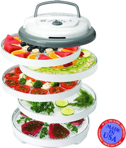 Vista 3 de NESCO FD-75A Snackmaster Pro Deshidratador de alimentos, para aperitivos, frutas, carne seca de res, gris