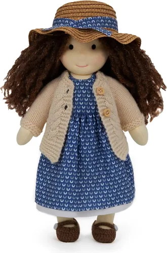Vista 11 de BlissfulPixie Muñeca de trapo Waldorf Girl hecha a mano, ámbar, felpa suave de 12 pulgadas, ideal para bebés y niños pequeños