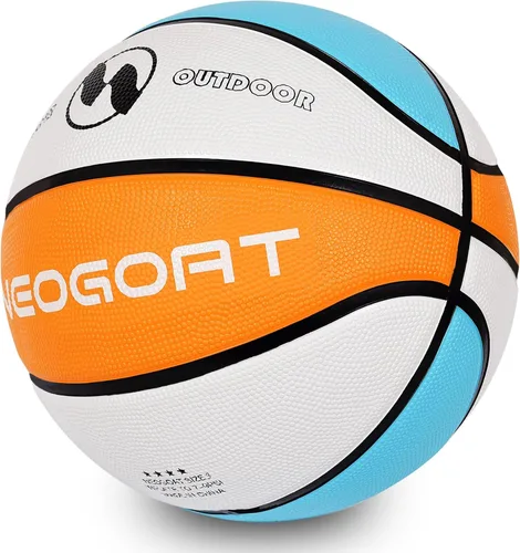 Vista 14 de Pelota de baloncesto para niños y jóvenes tamaño 4/5 25.5/27.5", Pelota de baloncesto de goma gruesa y duradera de alto rebote NEOGOAT tamaño 4/5