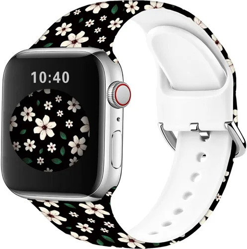Vista 2 de Correas de reloj de silicona suave compatibles con Apple Watch de 1.496 in 1.575 in 1.614 in 1.654 in 1.732 in 1.772 in 1.811 in 1.929 in Ultra 2