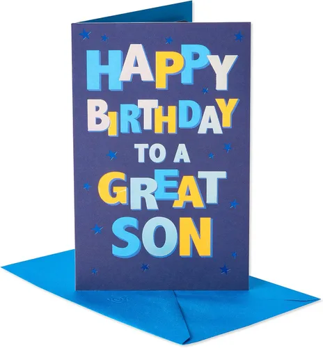 Vista 3 de American Greetings Tarjeta de cumpleaños para hijo (Celebrate)