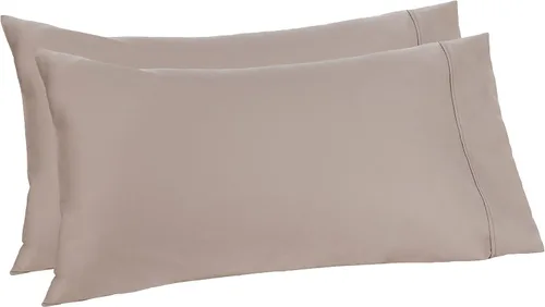 Vista 18 de Amazon Aware Juego de fundas de almohada 100% algodón orgánico de 300 hilos, color rubor, estándar, paquete de 2, 32 x 20 pulgadas