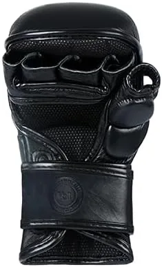 Vista 4 de Vali Lancer Leather Hybrid MMA Sparring Gloves 7oz