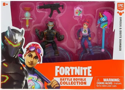 Vista 2 de Fortnite Colección Battle Royale: Omega & Brite Bomber - Paquete de 2 figuras de acción