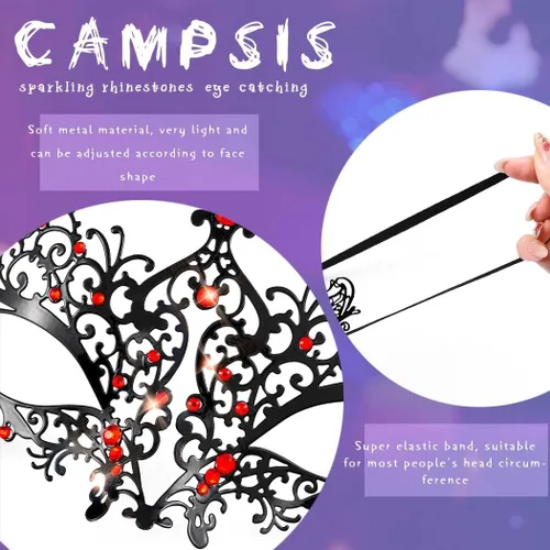 Vista 6 de Campsis Women's Costume Masks