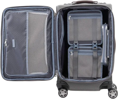Vista 2 de Travelpro Platinum Elite-Softside - Maletas expansible con ruedas giratorias, Gris Vintage), 409182C05