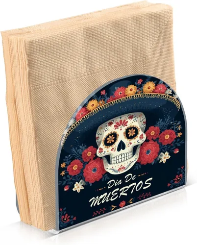 Vista 13 de Servilletero de otoño de gnomo negro para mesa, dispensadores de pañuelos acrílicos, servilleteros de cóctel para bodas, fiestas, eventos