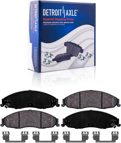 Vista 182 de Detroit Axle - Rotores de freno delanteros perforados y ranurados + repuesto de pinza de freno lateral del conductor para Honda Odyssey Acura MDX
