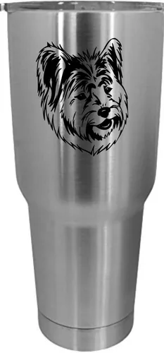 Vista 354 de Cairn Terrier - Vaso grabado con temática de perro, 30 onzas