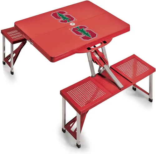 Vista 17 de PICNIC TIME NCAA North Carolina Tar Heels Folding Picnic Table - Camping Table - Outdoor Table with Umbrella Hole