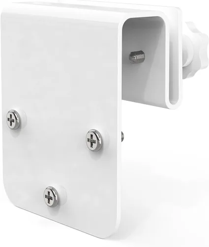 Vista 2 de Soporte de montaje de canalón compatible con Eufy Security SoloCam S340/SoloCam E30/E42, cámara de seguridad solar (1 unidad-blanco)