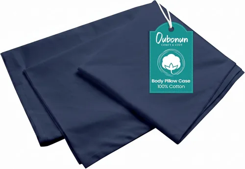 Vista 12 de Oubonun Funda de almohada corporal 100% algodón - 800 hilos/21x54, absorbente de humedad y transpirable, funda de almohada corporal de hotel premium