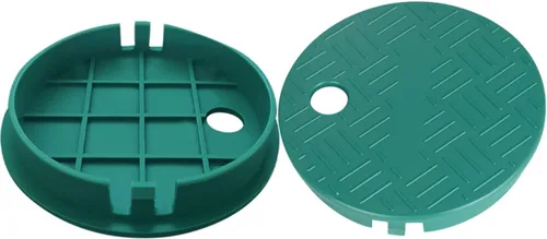 Vista 8 de Tapa de caja de válvula de 12 x 17 pulgadas, tapa de repuesto rectangular para riego exterior