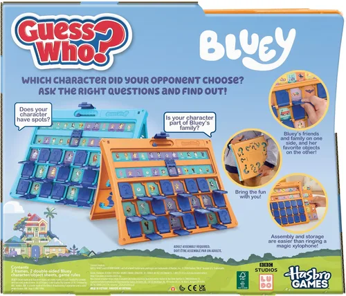 Vista 2 de Hasbro Gaming Juego de edición Bluey Personajes y objetos Bluey Divertidos juegos de mesa para niños para familias 2 jugadores 15 minutos