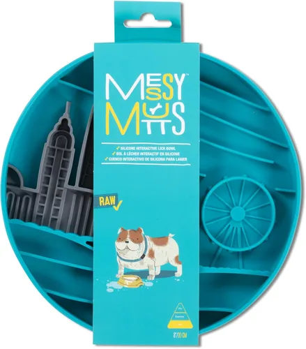 Vista 9 de Messy Mutts Alimentador lento redondo, 8 pulgadas, 2 tazas, naranja Desert Orange