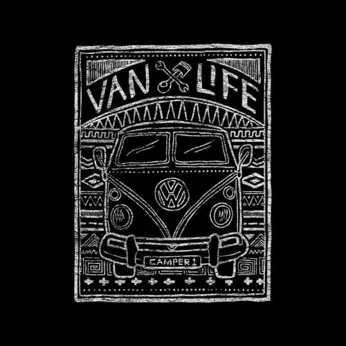 Vista 2 de Volkswagen Aztec Doodle - Camiseta para hombre