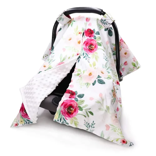 Vista 16 de TANOFAR Funda para Asiento de Coche para Bebé, Toldo para Asiento de Coche con Apertura Peekaboo para Bebés, Toldo Suave y Transpirable para Hoja