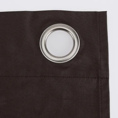 Vista 6 de Sun Zero Cyrus - Par de paneles de cortinas térmicas 100% opacas con ojales Cacao