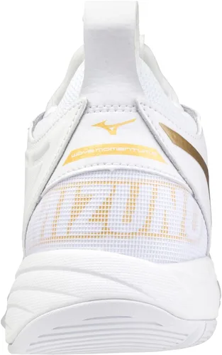 Vista 2 de Mizuno Wave Momentum - Tenis de voleibol para mujer 7 1 2 0750, oro blanco, talla 7.5 de EE. UU