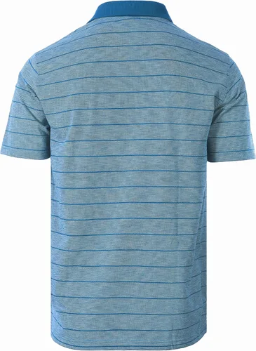 Vista 2 de Gioberti Polo de manga corta a rayas con bolsillo para hombre, ajuste regular