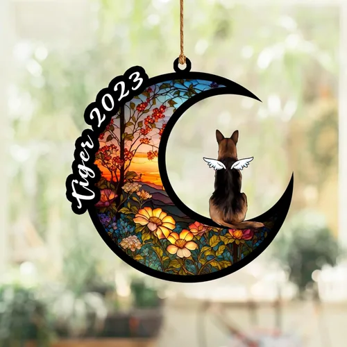 Vista 56 de Nazenti Atrapasoles conmemorativo para perros, adornos de Navidad personalizados para perros, adorno de Navidad, regalos conmemorativos para perros