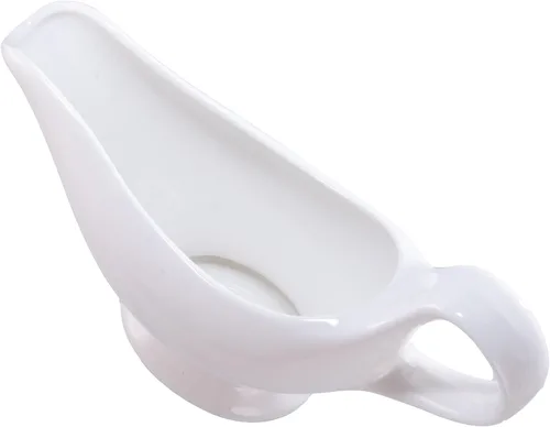 Vista 7 de Salsa, bote de salsa de 9.4 onzas, cuenco de salsa de 9.5 fl oz, plato de cerámica para servir, dispensador blanco (9.4 onzas)