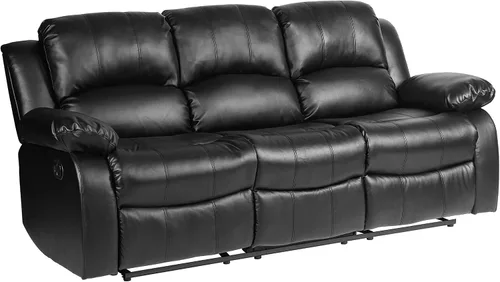 Vista 6 de Lexicon Humphreys Wall-Hugger - Juego de sala de estar reclinable manual, 2 piezas, color negro