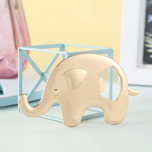 Vista 9 de Juego de 24 abrebotellas de elefante, recuerdo de fiesta de baby shower, para invitados, abrebotellas en forma de elefante, regalos de baby shower