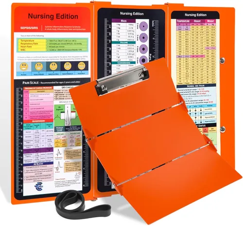 Vista 12 de Portapapeles de enfermería Edición de enfermería – 3 capas de aluminio plegable para enfermería Portapapeles de enfermería Esenciales