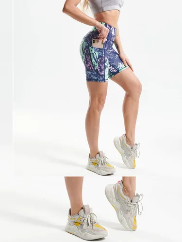 Vista 3 de CADMUS Pantalones cortos de yoga de cintura alta para mujer de 3 pulgadas, 4 pulgadas, 6 pulgadas, 7 pulgadas, 8 pulgadas, sensación desnuda
