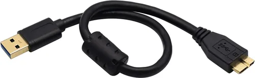 Vista 6 de Cable extensor USB 3.0 Micro B, chapado en oro, USB 3.0 A a Micro B, cable de extensión compatible con Samsung Galaxy S5, Note 3, Note Pro 12.2