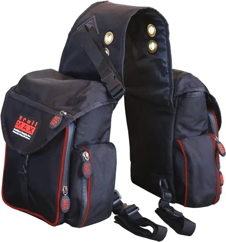 Vista 3 de TrailMax Serie 500 Bolsas de sillín aisladas y acolchadas para montar en senderos; bolsas acolchadas y aisladas para caballos; bolsas acolchadas