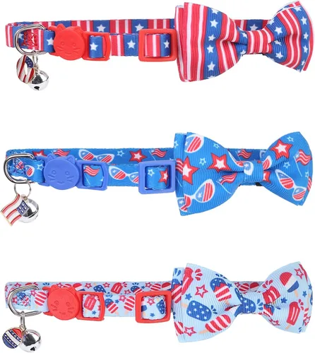 Vista 41 de PUPTECK Airtag - Collar de gato ajustable con campanas, collar de gatito ajustable para niñas y niños pequeños, cachorro, conejito, bonito accesorio