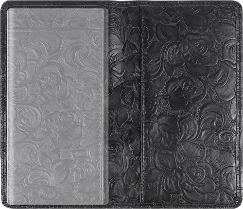 Vista 36 de Sanlykate Funda de libro de cheques de cuero para hombres y mujeres, estuche de libro de cheques con bloqueo RFID con tarjetero y divisor gratuito