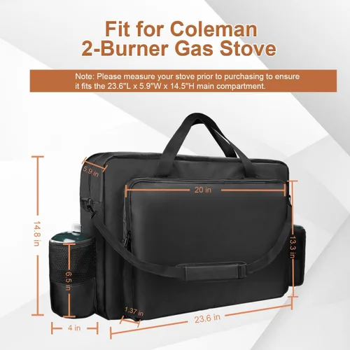 Vista 6 de i frmmy Funda de transporte para estufa de campamento premium con espuma de perlas de 0.4 pulgadas de grosor, excelente protección para estufa