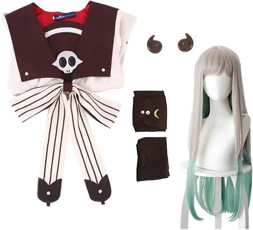 Vista 4 de Conjunto completo de disfraz de cosplay de Nene para mujer