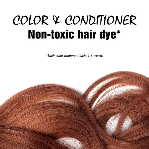 Vista 3 de Color de cabello natural y acondicionador Light Mountain, rojo, 4 onzas (paquete de 3)