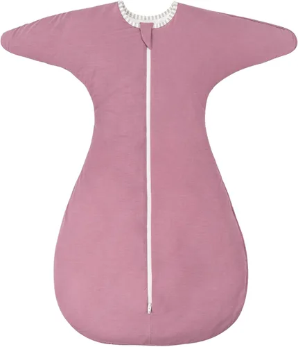 Vista 13 de ZIGJOY Shark-Fin - Manta de transición para recién nacido, 0.5 tog de rayón hecho de bambú, saco de dormir para bebé, manta con cremallera de 2