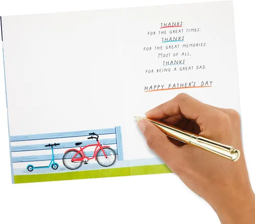 Vista 5 de Hallmark Tarjeta del día del padre para papá (gracias)