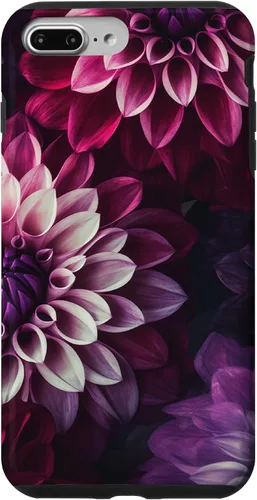 Vista 12 de Dahlia Flower Floral Nature Garden Pink Purple Maroon Design Case for iPhone 17