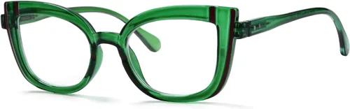 Vista 15 de Eyekepper Gafas de lectura de ojo de gato para mujeres de gran tamaño lectoras - negro