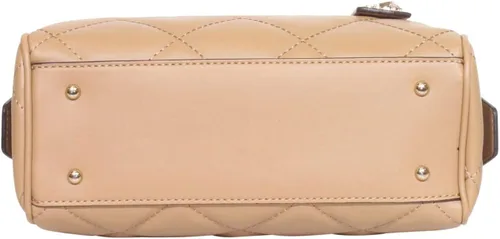 Vista 4 de GUESS Cessily Box - Bolso de mano, color beige, talla única, Beige