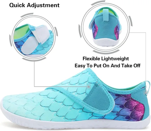 Vista 5 de Lisdwde Zapatos de agua antideslizantes para hombre y mujer, zapatos de natación, deportes de playa, secado rápido, zapatos de calcetín para mujeres