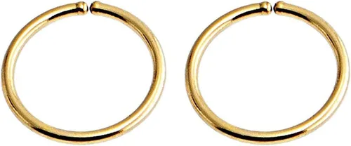 Vista 85 de Aretes de aro dorados y plateados para cartílago, nariz, tabique, oreja, hélix, tragus, joyería para mujer, hipoalergénicos, pequeños aros