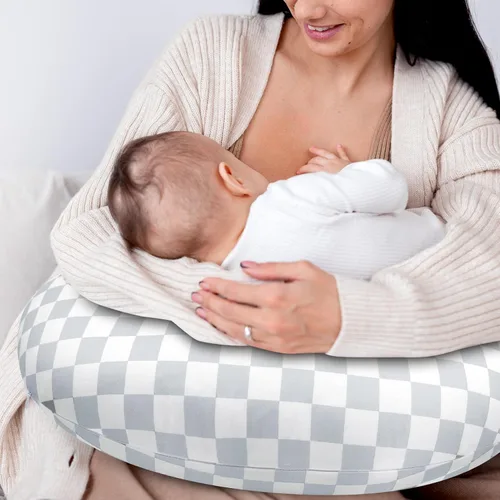 Vista 7 de DILIMI Paquete de 2 fundas de almohada de lactancia, funda elástica extraíble para almohadas de lactancia, funda ultra suave y cómoda para bebés